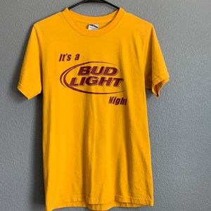 Gold and Maroon Bud Light Tee